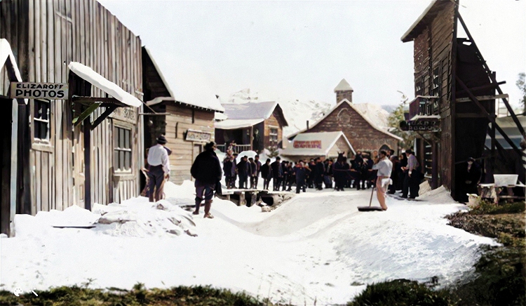 the klondike town set for the gold rush